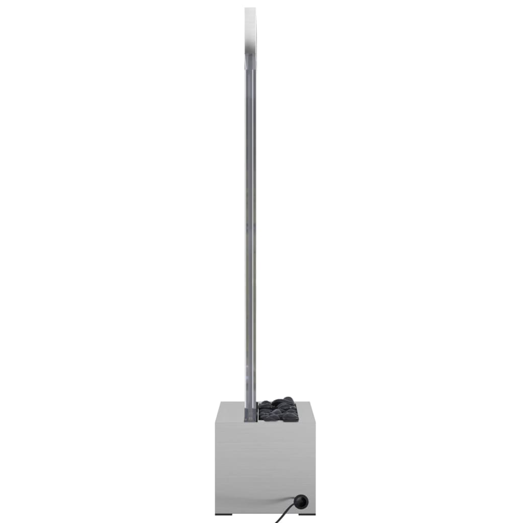vidaXL Lampa wodna z LED RGB, stal nierdzewna i akryl, 110 cm