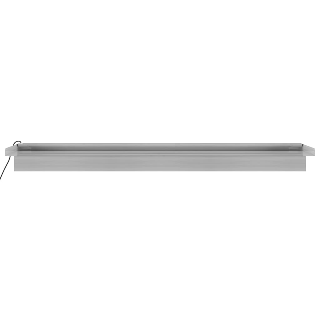 vidaXL Wylewka do wodospadu z RGB LED, stal nierdzewna, 90 cm