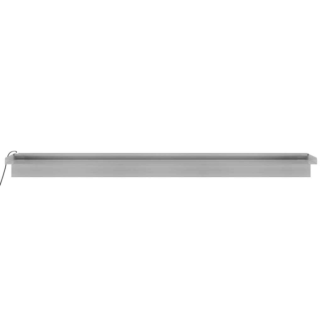 vidaXL Wylewka do wodospadu z RGB LED, stal nierdzewna, 108 cm