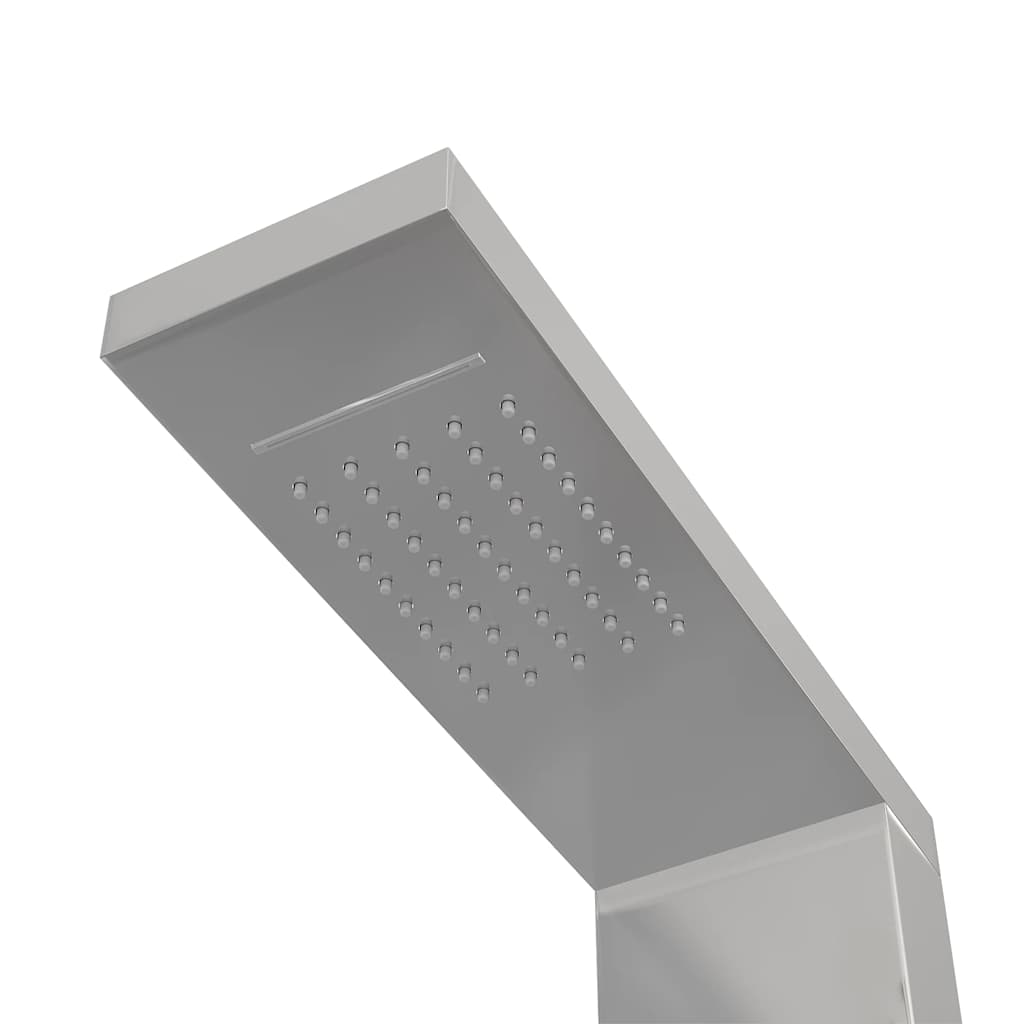 vidaXL Panel prysznicowy ze stali nierdzewnej, kwadratowy