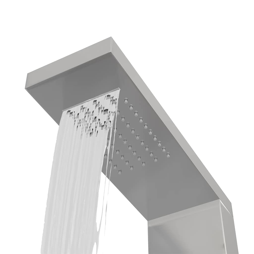 vidaXL Panel prysznicowy ze stali nierdzewnej, kwadratowy