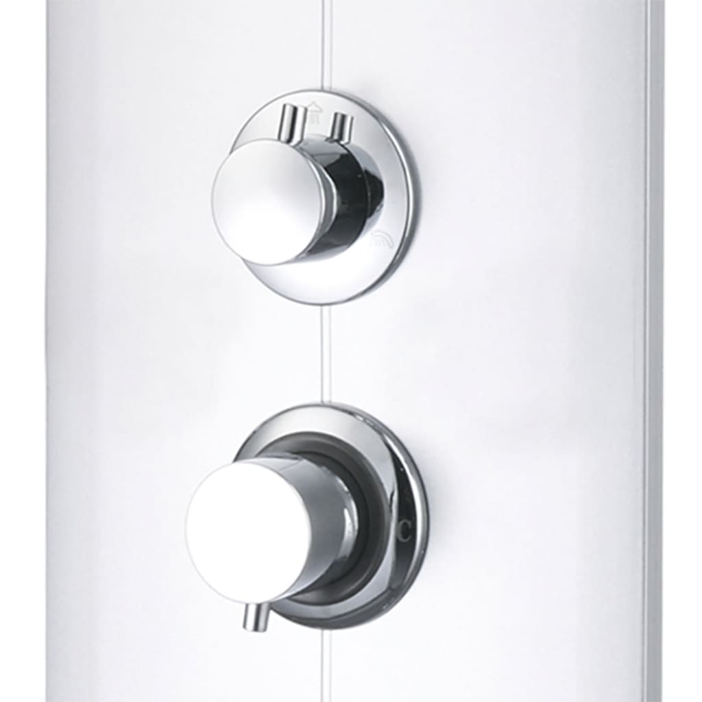 vidaXL Panel prysznicowy, 25x43x110 cm, srebrny