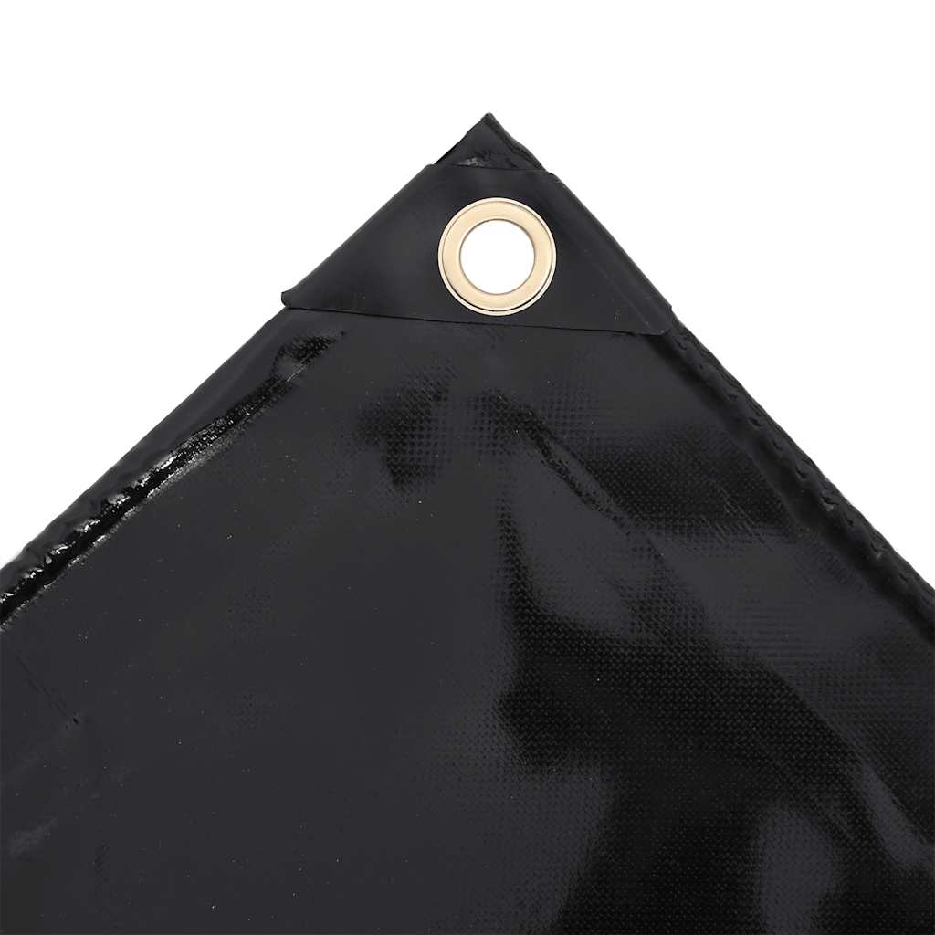 vidaXL Plandeka 650 g/m², 2 x 3 m, czarna