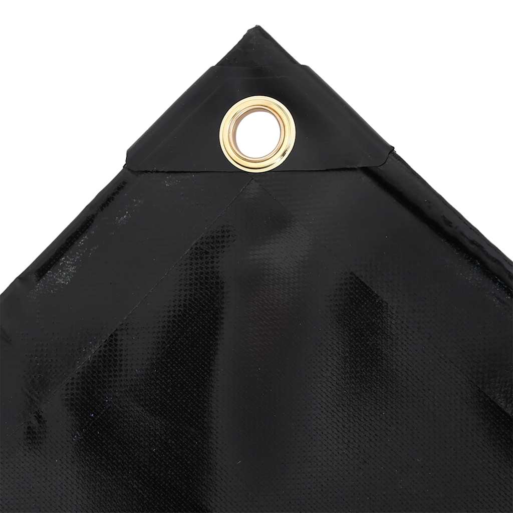 vidaXL Plandeka 650 g/m², 2 x 3 m, czarna