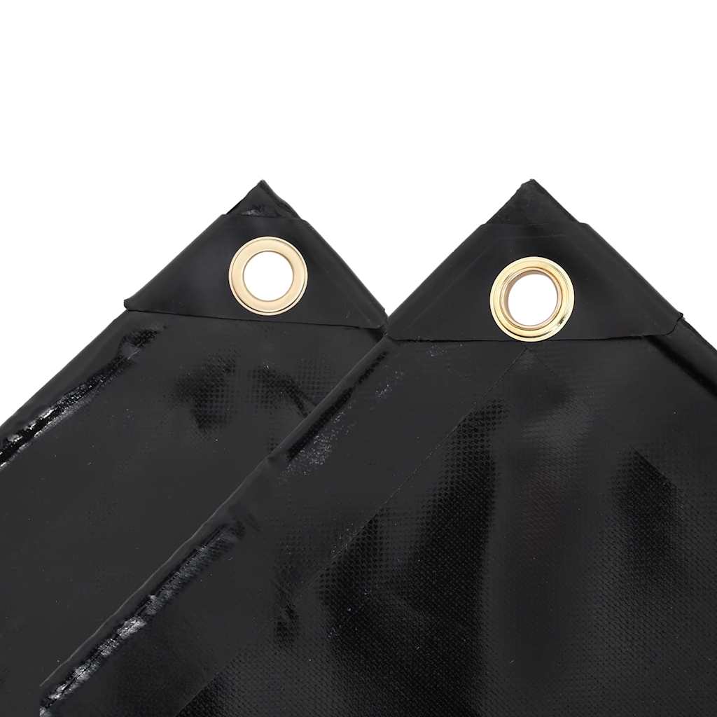 vidaXL Plandeka 650 g/m², 2 x 3 m, czarna
