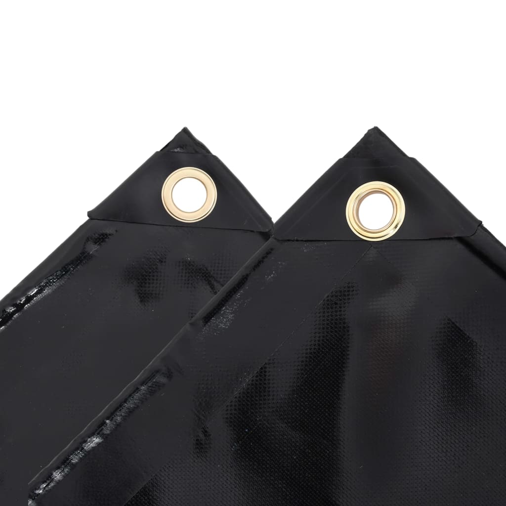 vidaXL Plandeka 650 g/m², 3 x 4 m, czarna