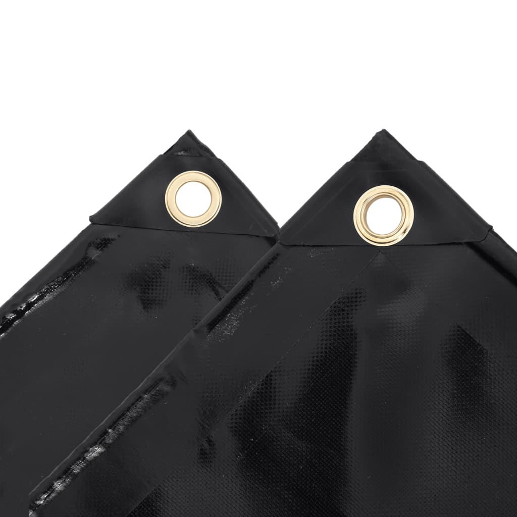 vidaXL Plandeka 650 g/m², 3 x 5 m, czarna