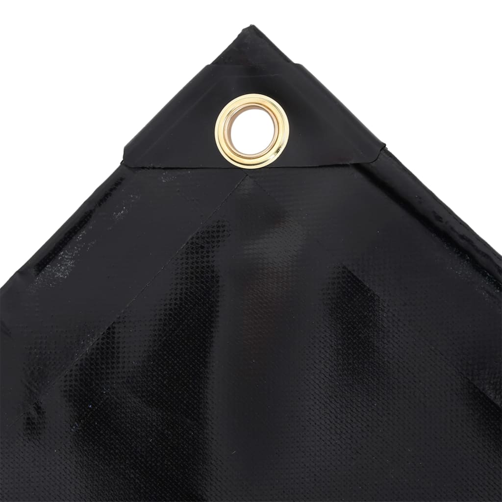 vidaXL Plandeka 650 g/m², 3 x 5 m, czarna