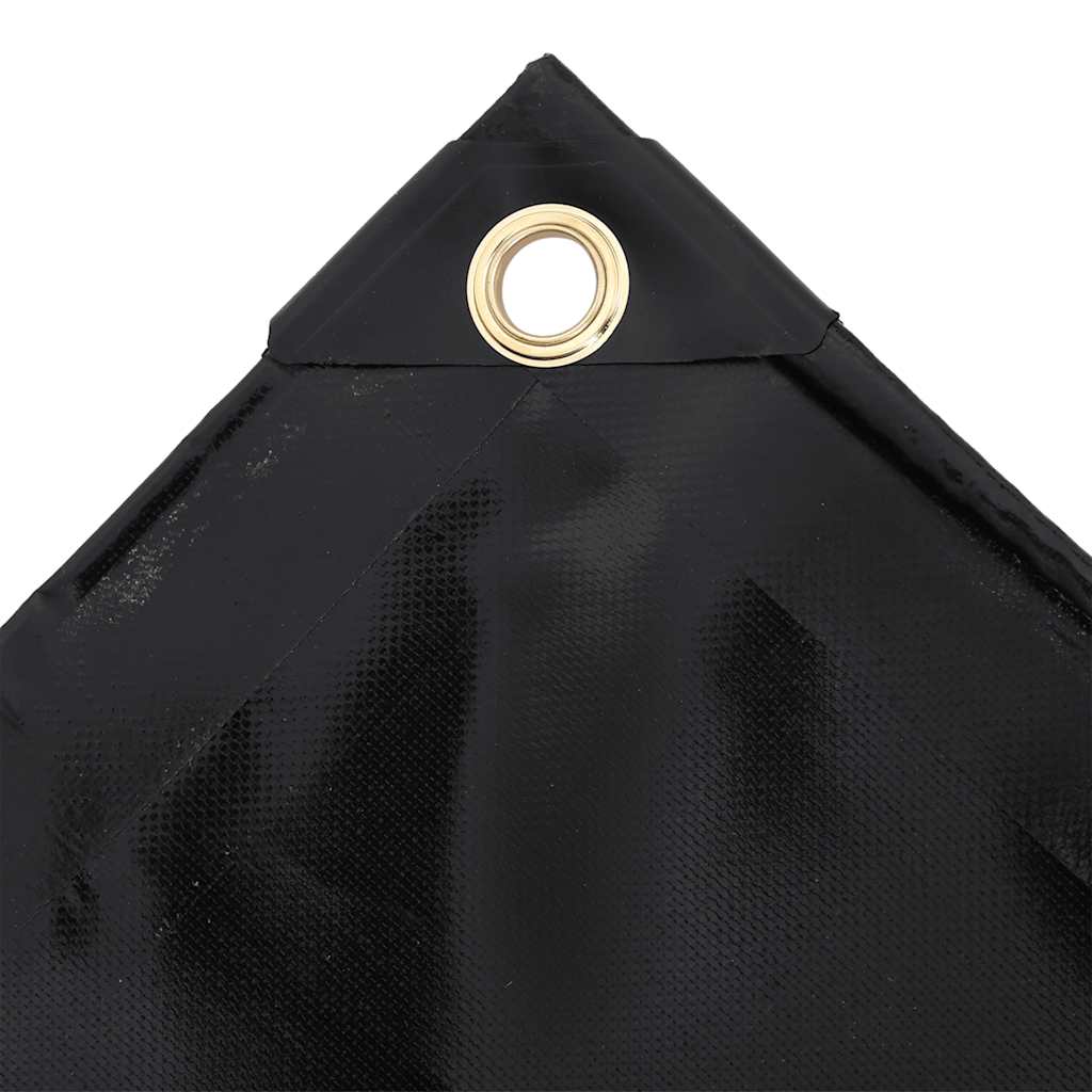 vidaXL Plandeka 650 g/m², 3,5 x 2,5 m, czarna