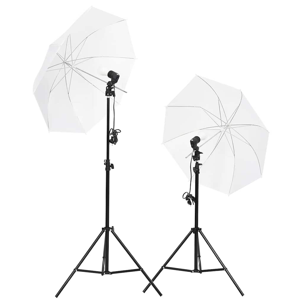 vidaXL Fotograficzny zestaw studyjny z lampami i tłem