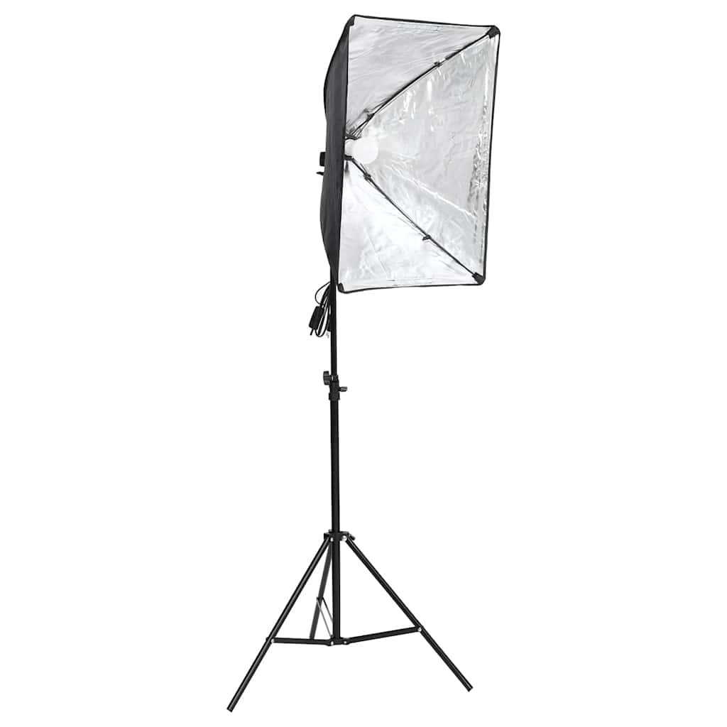 vidaXL Zestaw studyjny z lampą softbox i tłem