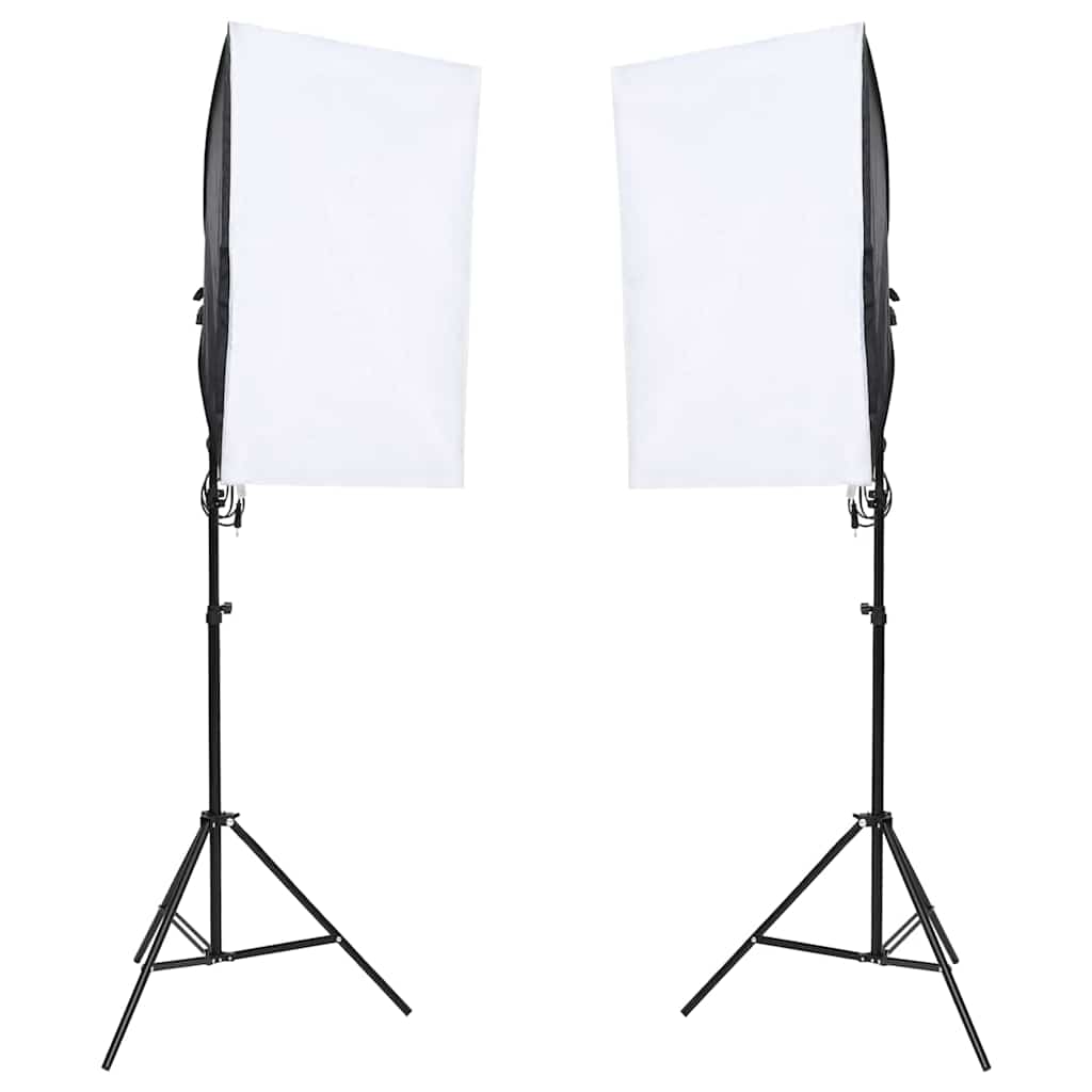 vidaXL Fotograficzny zestaw studyjny z lampami i tłem