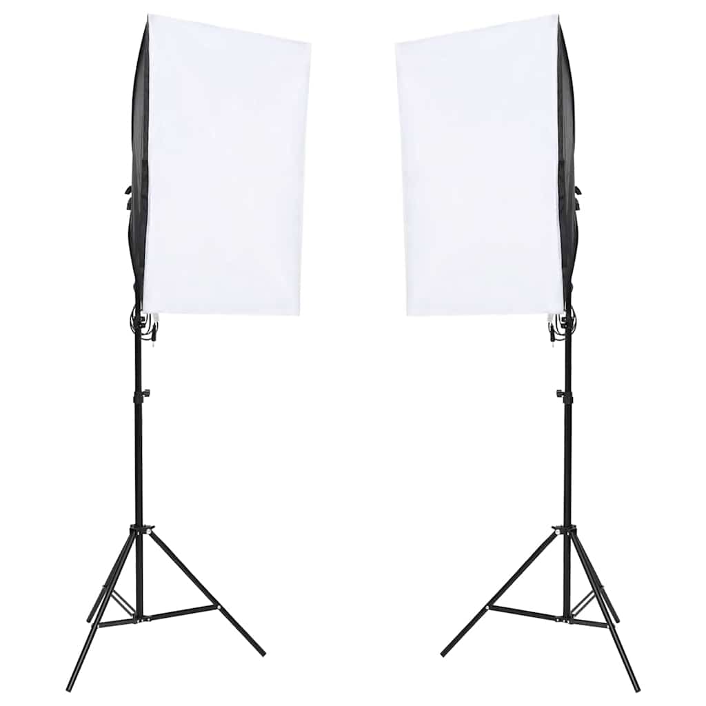 vidaXL Fotograficzny zestaw studyjny z lampami i tłem