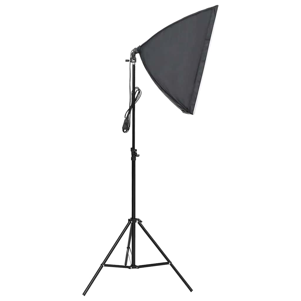vidaXL Fotograficzny zestaw studyjny z lampami i tłem
