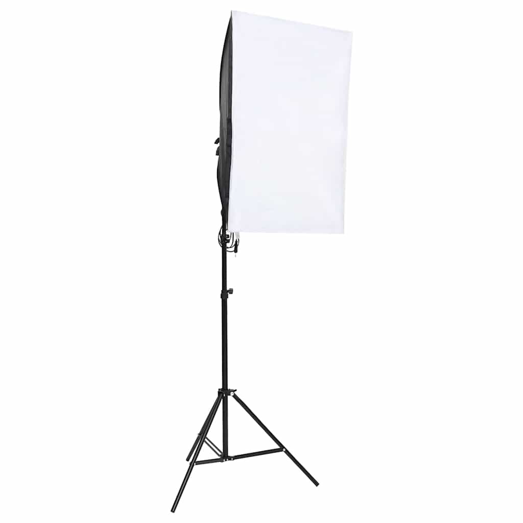 vidaXL Fotograficzny zestaw studyjny z lampami i tłem–