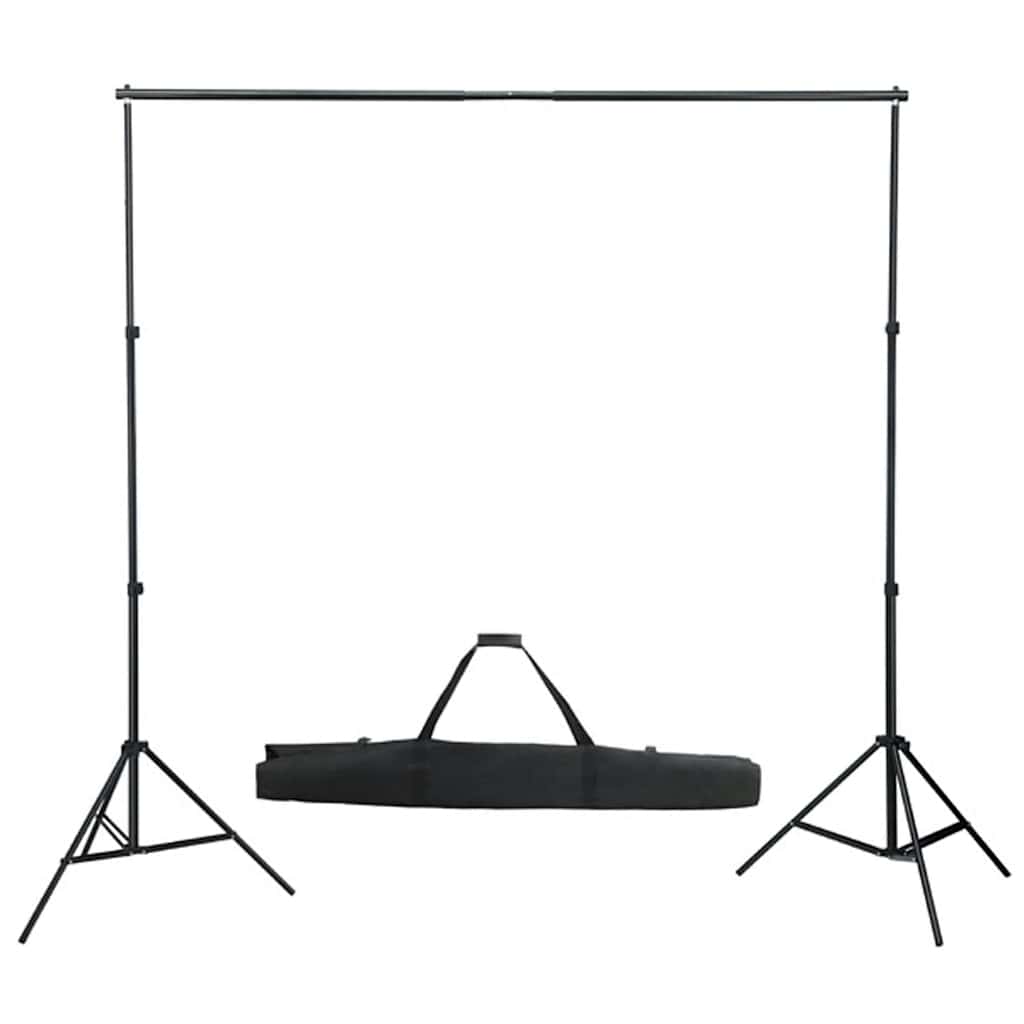 vidaXL Fotograficzny zestaw studyjny z lampami i tłem–