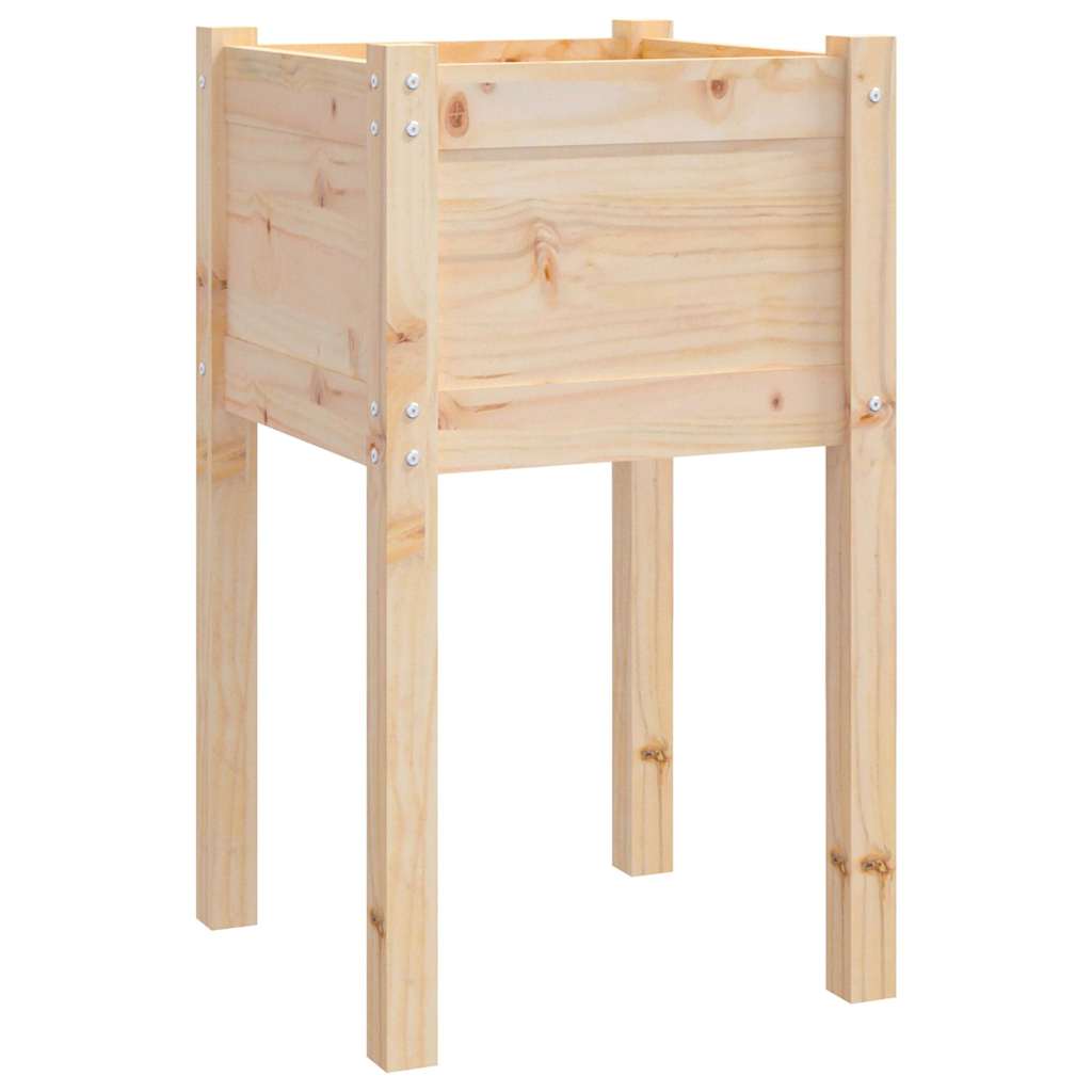 vidaXL Donice ogrodowe, 2 szt., 40x40x70 cm, lite drewno sosnowe