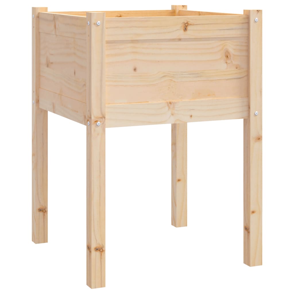 vidaXL Donice ogrodowe, 2 szt., 50x50x70 cm, lite drewno sosnowe