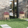 vidaXL Donice ogrodowe, 2 szt., 50x50x70 cm, lite drewno sosnowe