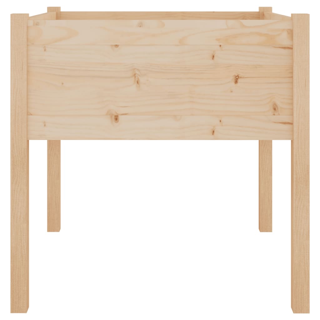 vidaXL Donica ogrodowa, 70x70x70 cm, lite drewno sosnowe