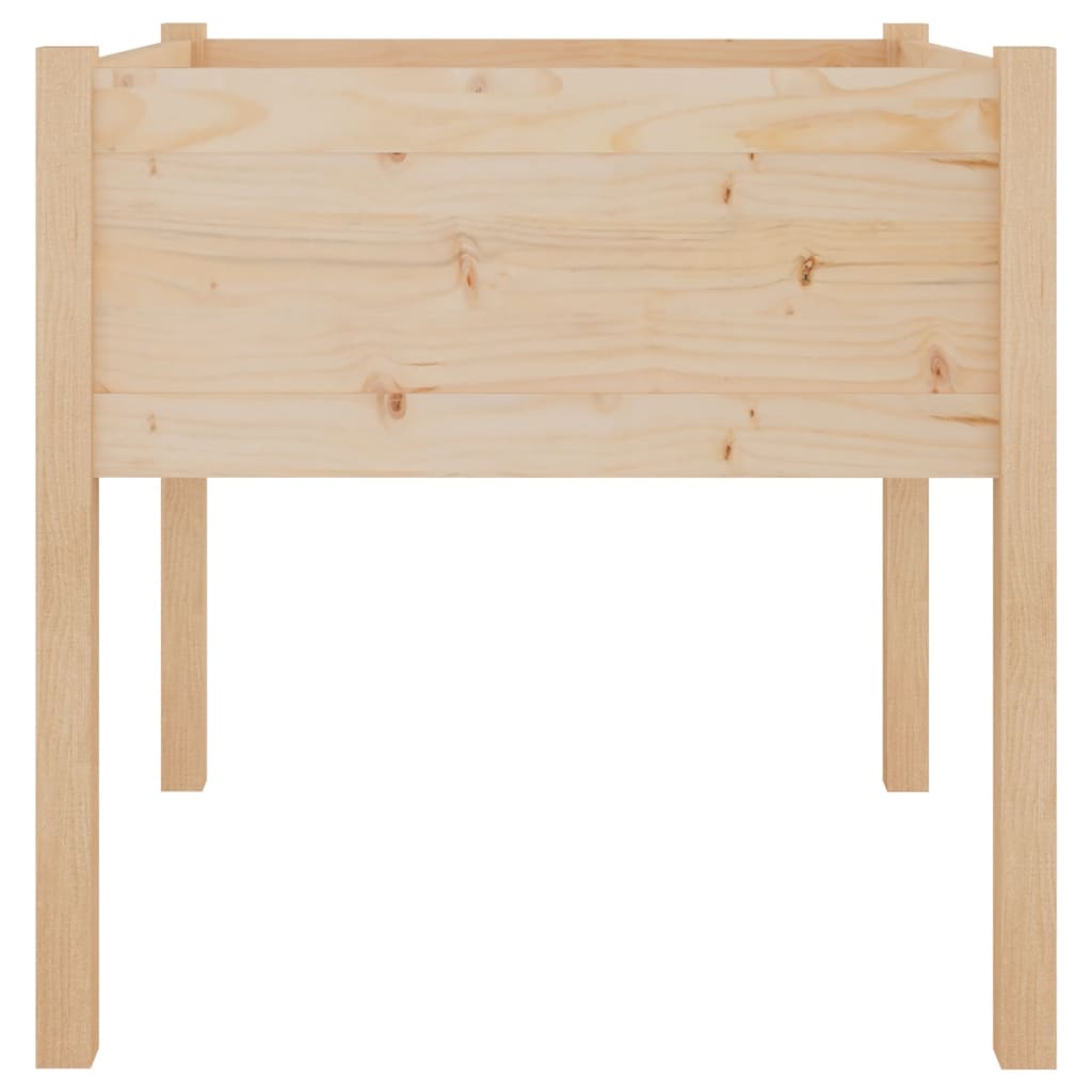 vidaXL Donice ogrodowe, 2 szt., 70x70x70 cm, lite drewno sosnowe