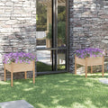 vidaXL Donice ogrodowe, 2 szt., 70x70x70 cm, lite drewno sosnowe