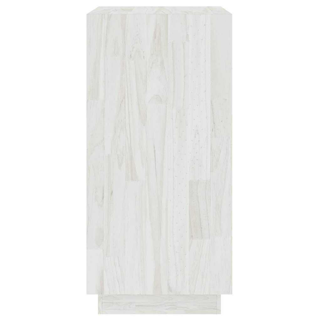 vidaXL Regał na książki, biały, 40x35x71 cm, lite drewno sosnowe