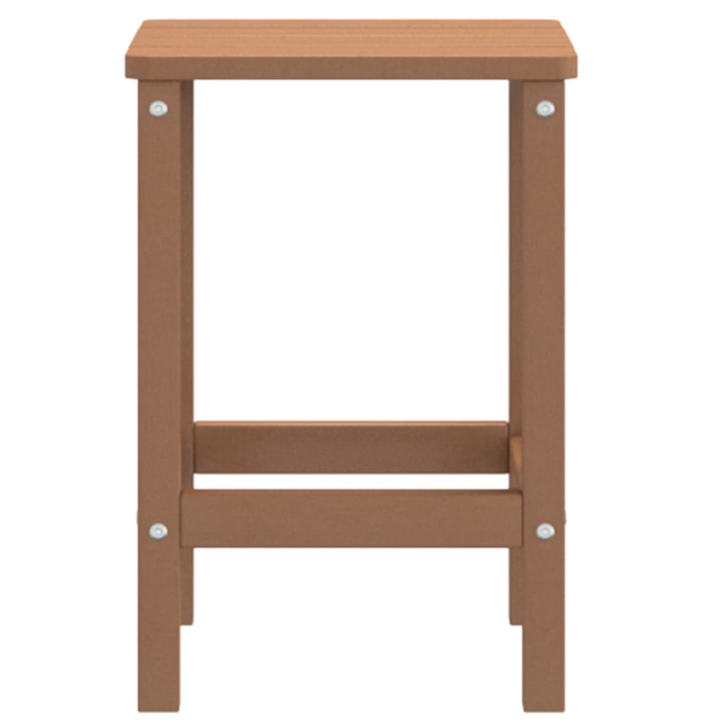 vidaXL Stolik ogrodowy Adirondack, brązowy, 38x38x46 cm, HDPE