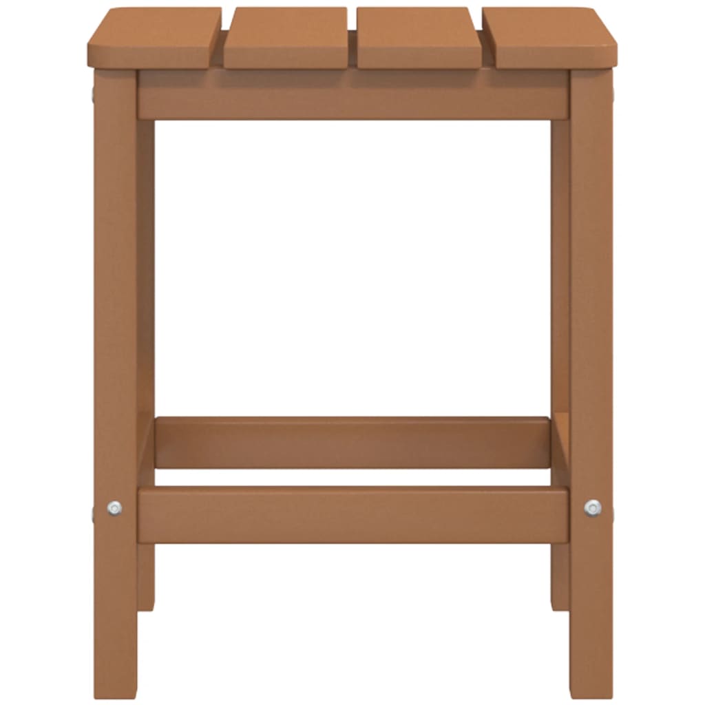 vidaXL Stolik ogrodowy Adirondack, brązowy, 38x38x46 cm, HDPE