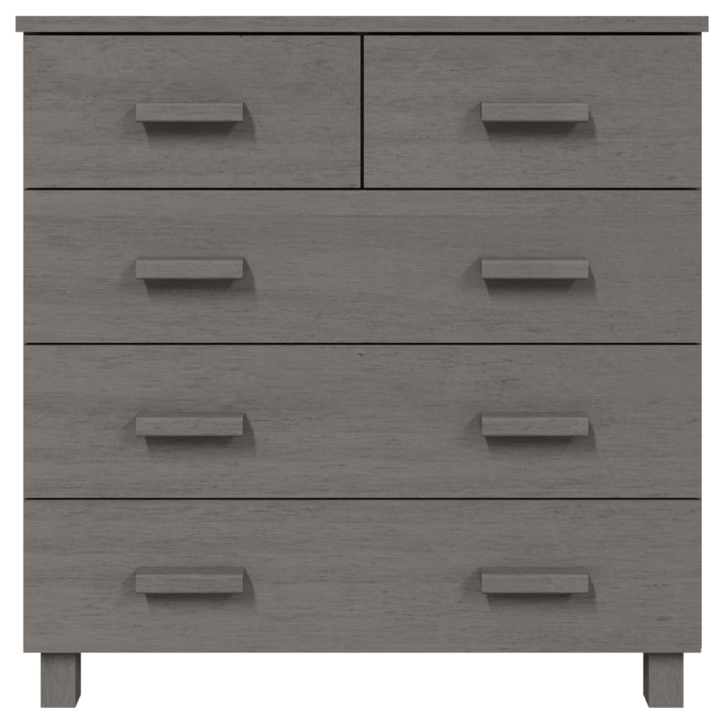 vidaXL Komoda HAMAR, jasnoszara, 79x40x80 cm, drewno sosnowe