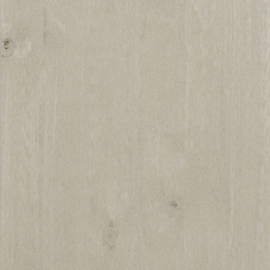 vidaXL Komoda HAMAR, biała, 79x40x103,5 cm, lite drewno sosnowe