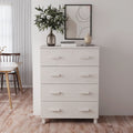 vidaXL Komoda HAMAR, biała, 79x40x103,5 cm, lite drewno sosnowe