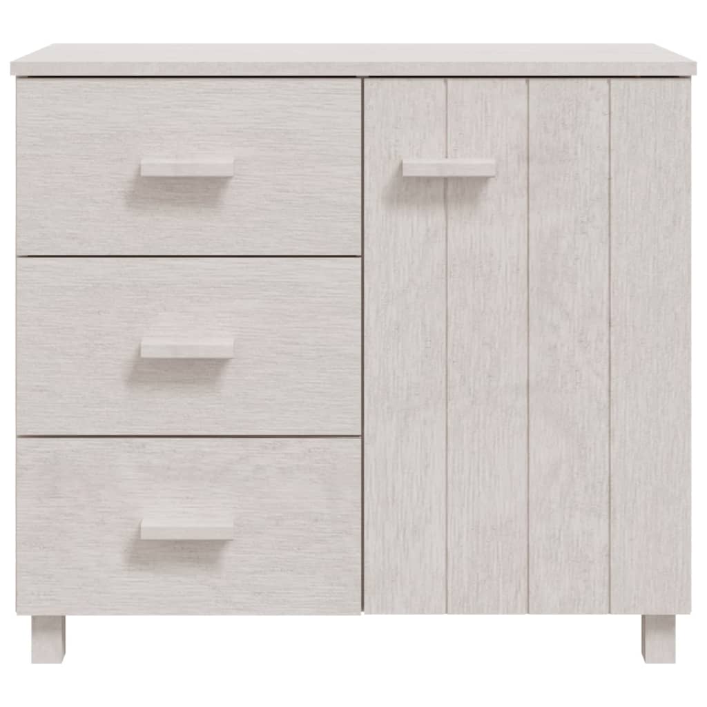 vidaXL Szafka HAMAR, biała, 90x40x80 cm, lite drewno sosnowe