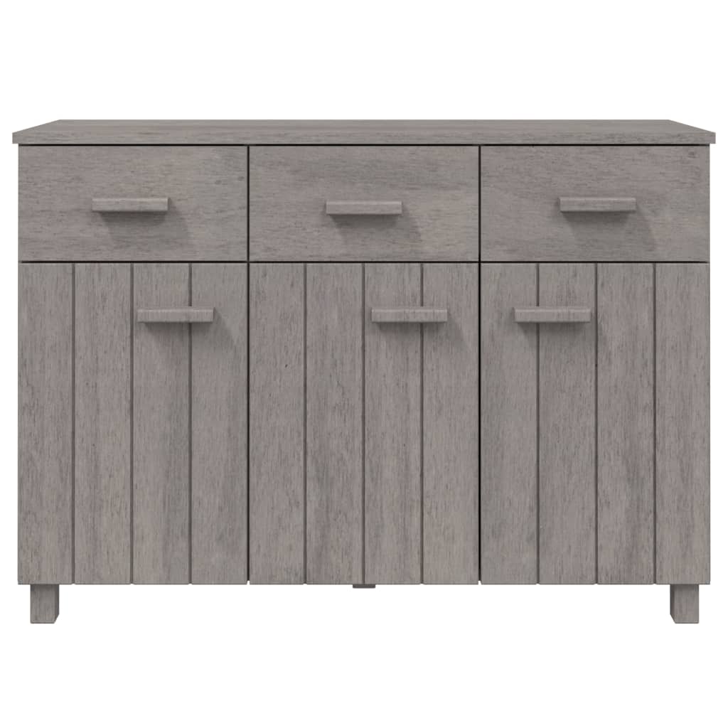 vidaXL Szafka HAMAR, jasnoszara, 113x40x80 cm, lite drewno sosnowe
