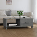 vidaXL Stolik kawowy HAMAR, ciemnoszary, 100x55x35 cm, lita sosna