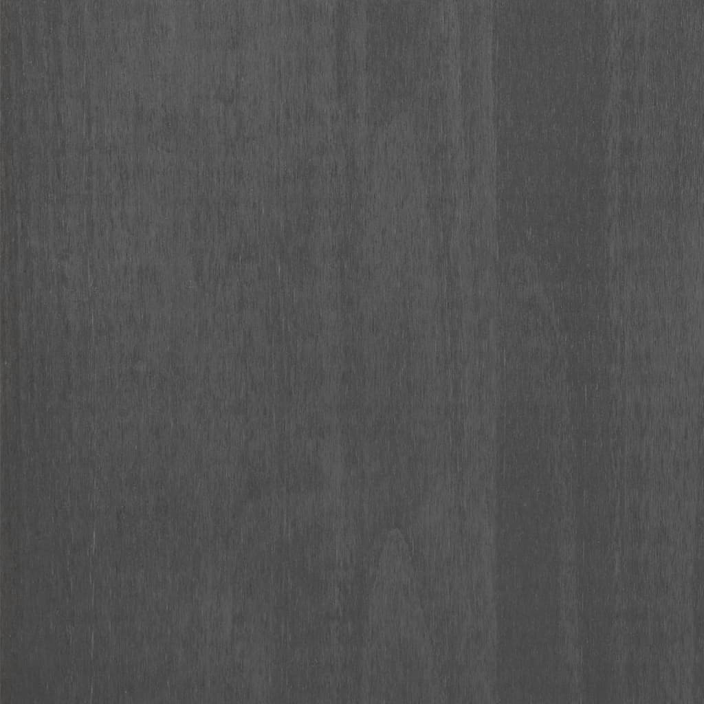 vidaXL Biurko HAMAR, ciemnoszare, 110x40x75 cm, lite drewno sosnowe