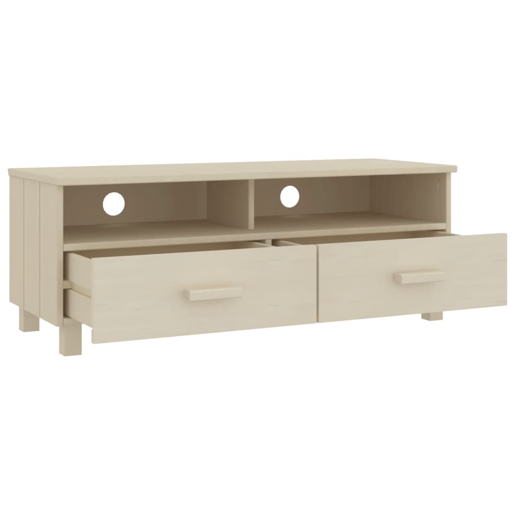vidaXL Szafka pod TV HAMAR, miodowy brąz, 106x40x40 cm, drewno sosnowe