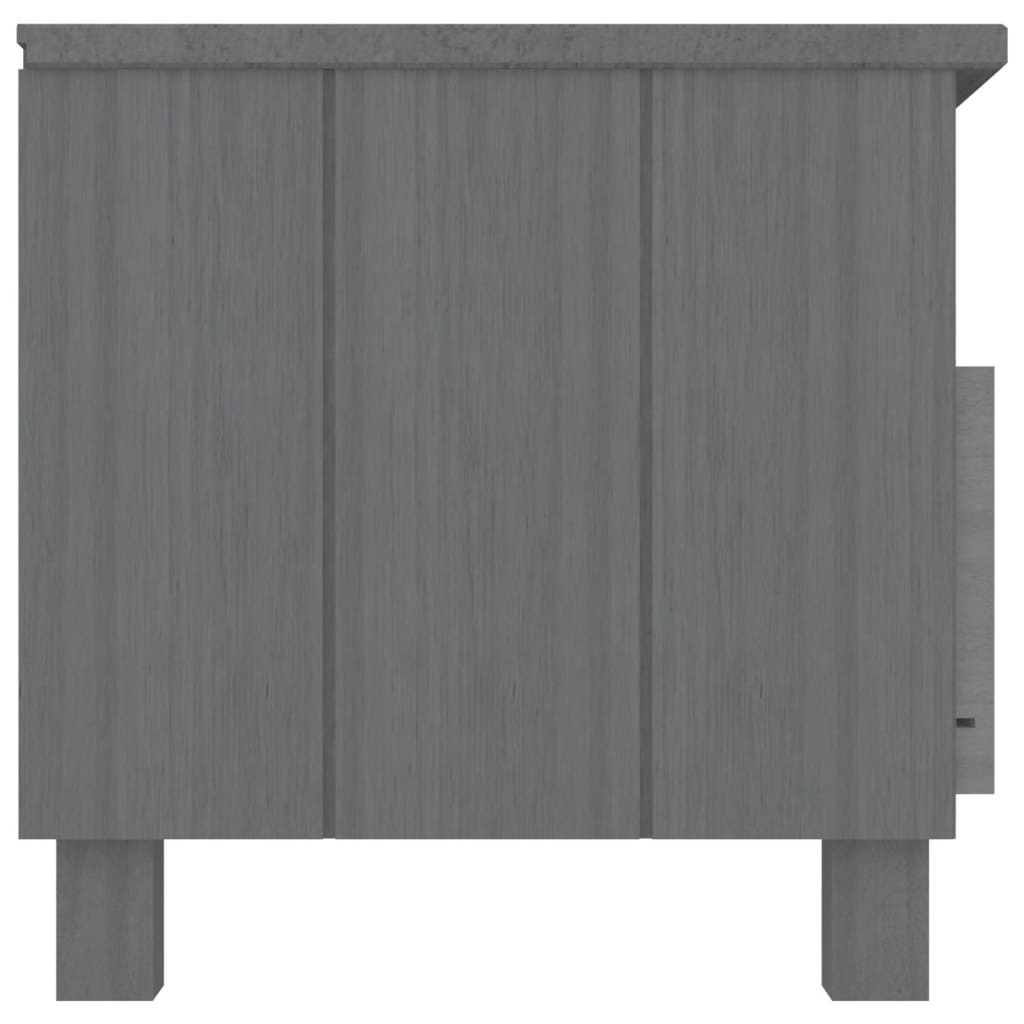 vidaXL Szafka pod TV HAMAR, ciemnoszara, 106x40x40 cm, drewno sosnowe