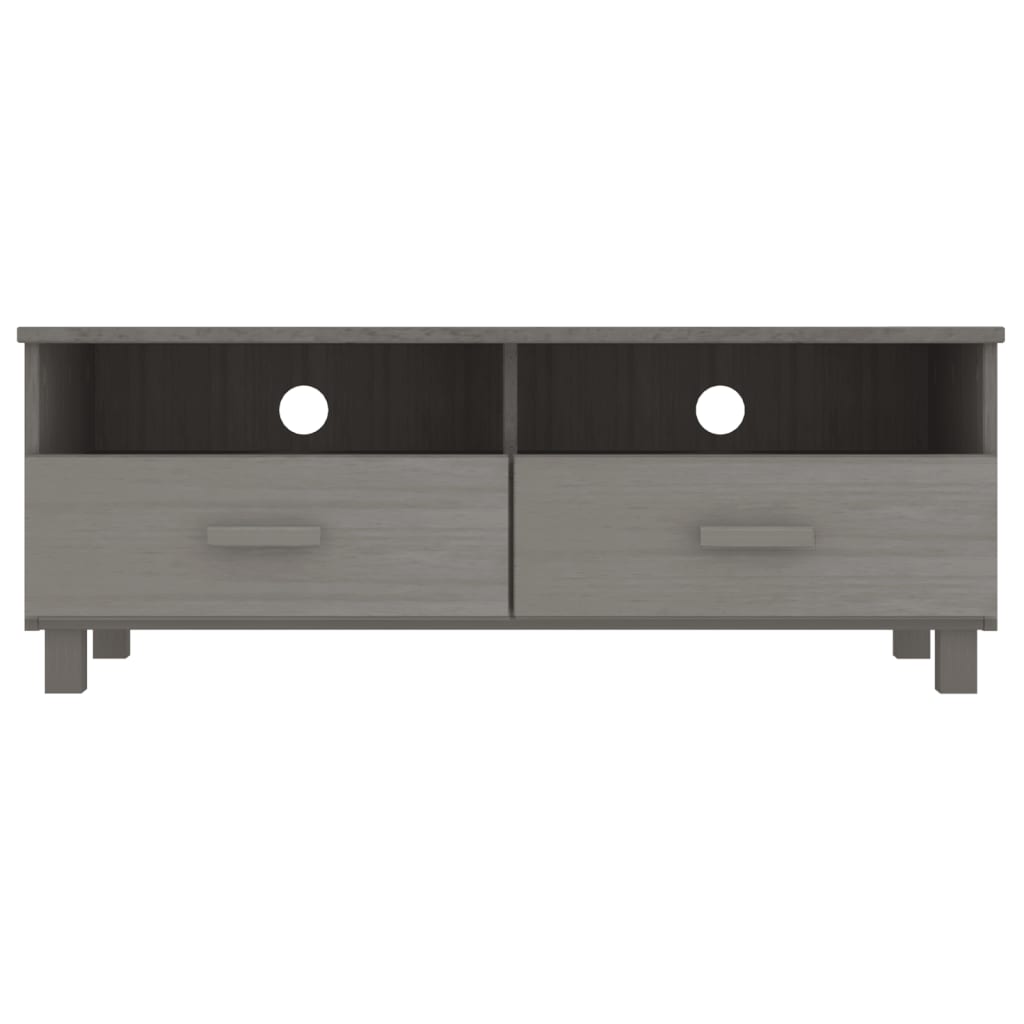 vidaXL Szafka pod TV HAMAR, jasnoszara, 106x40x40 cm, drewno sosnowe