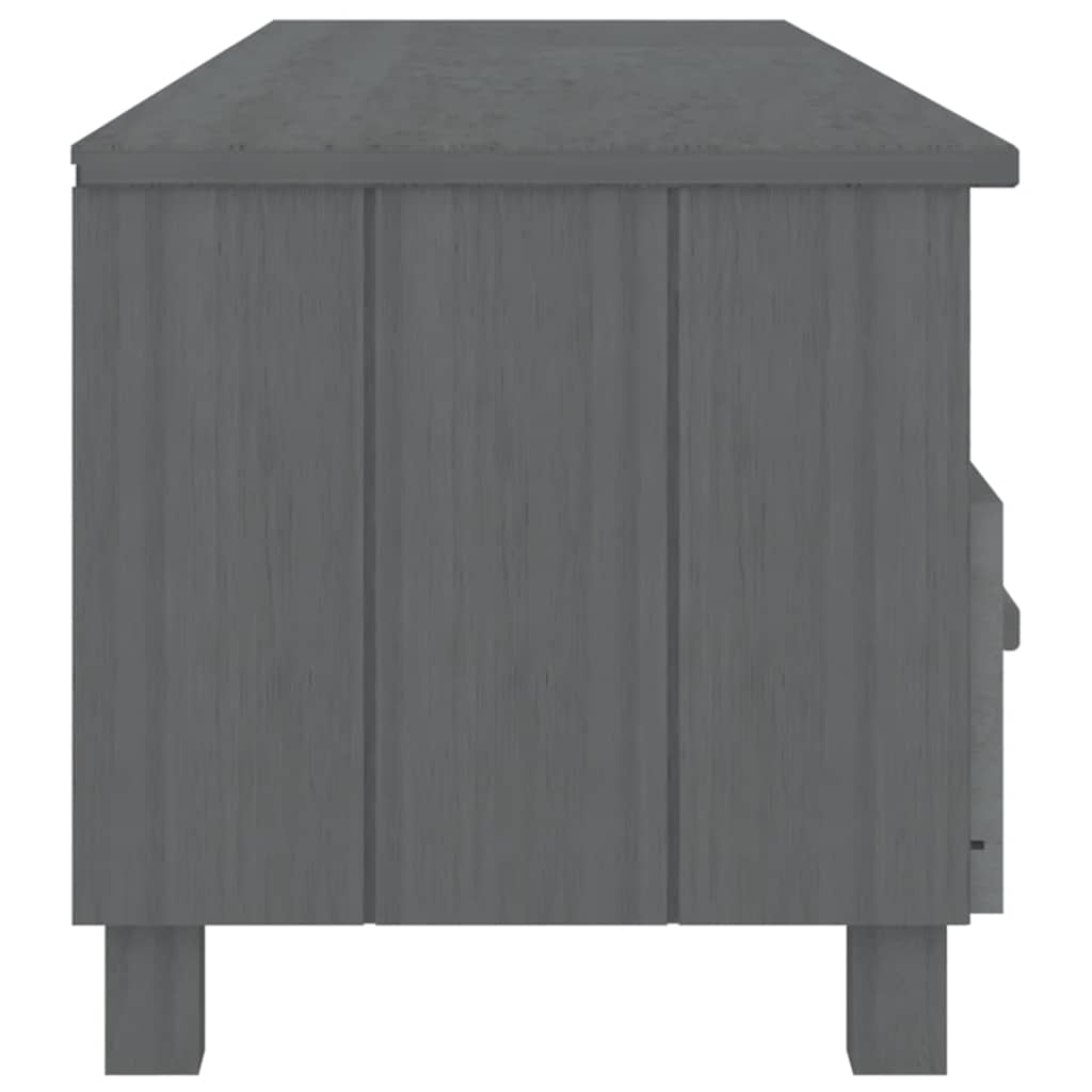 vidaXL Szafka pod TV HAMAR, ciemnoszara, 158x40x40 cm, drewno sosnowe