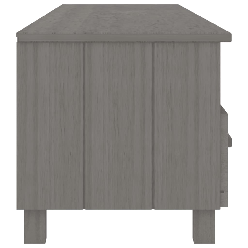 vidaXL Szafka pod TV HAMAR, jasnoszara, 158x40x40 cm, drewno sosnowe