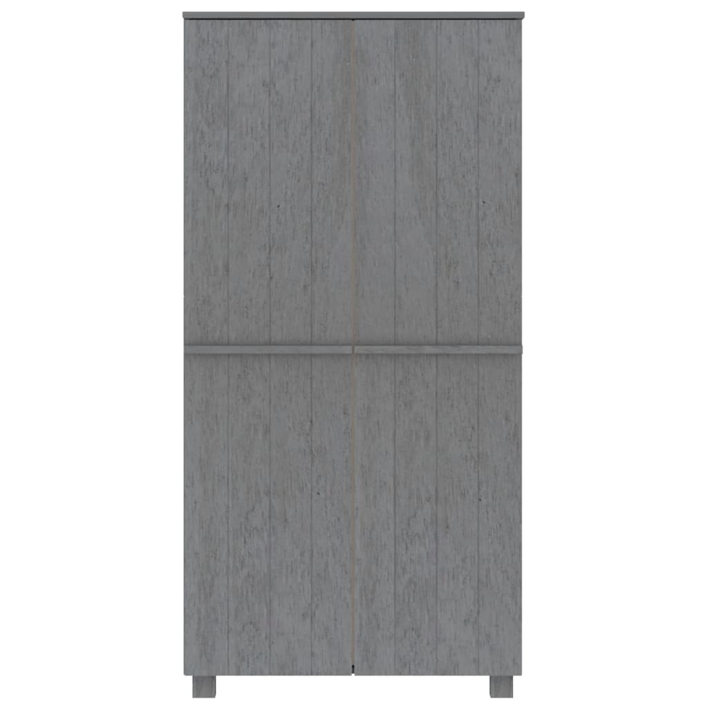vidaXL Szafa HAMAR, ciemnoszara, 89x50x180 cm, drewno sosnowe