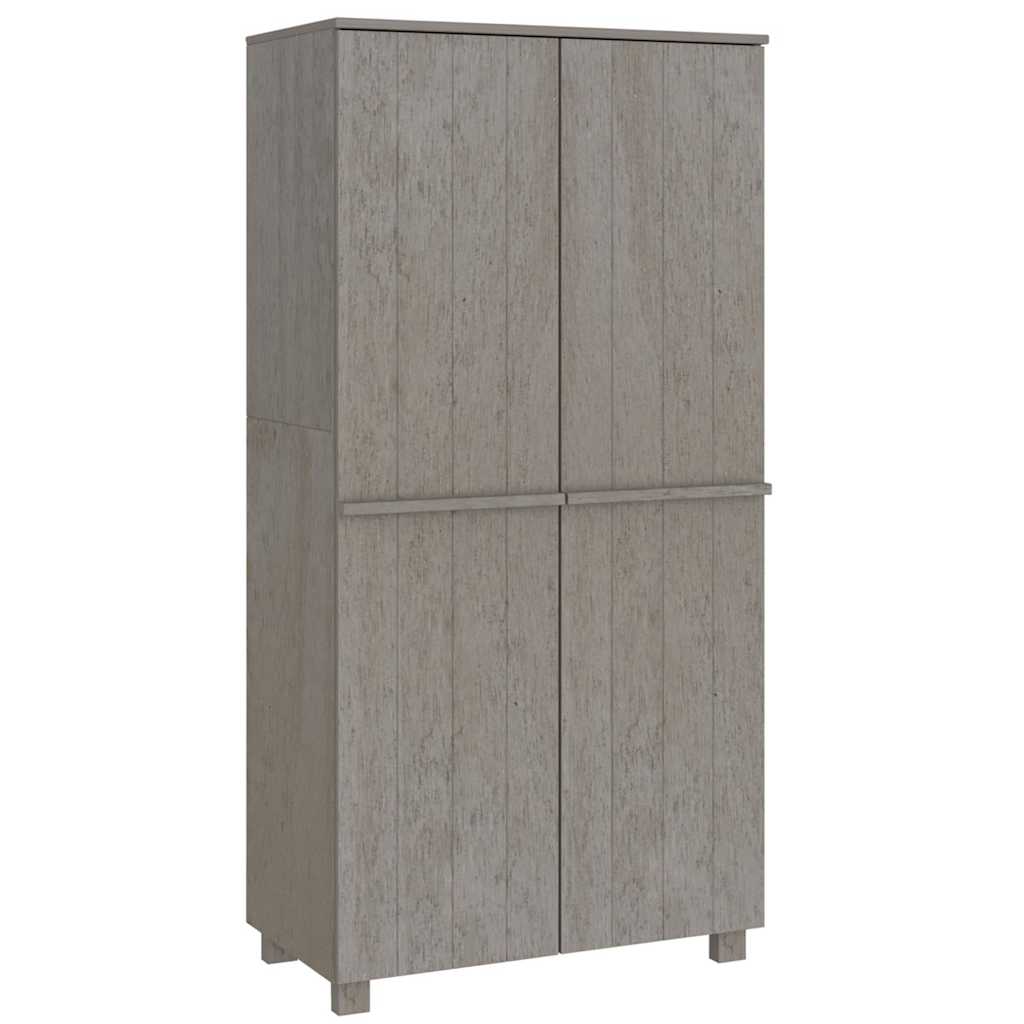 vidaXL Szafa HAMAR, jasnoszara, 89x50x180 cm, drewno sosnowe