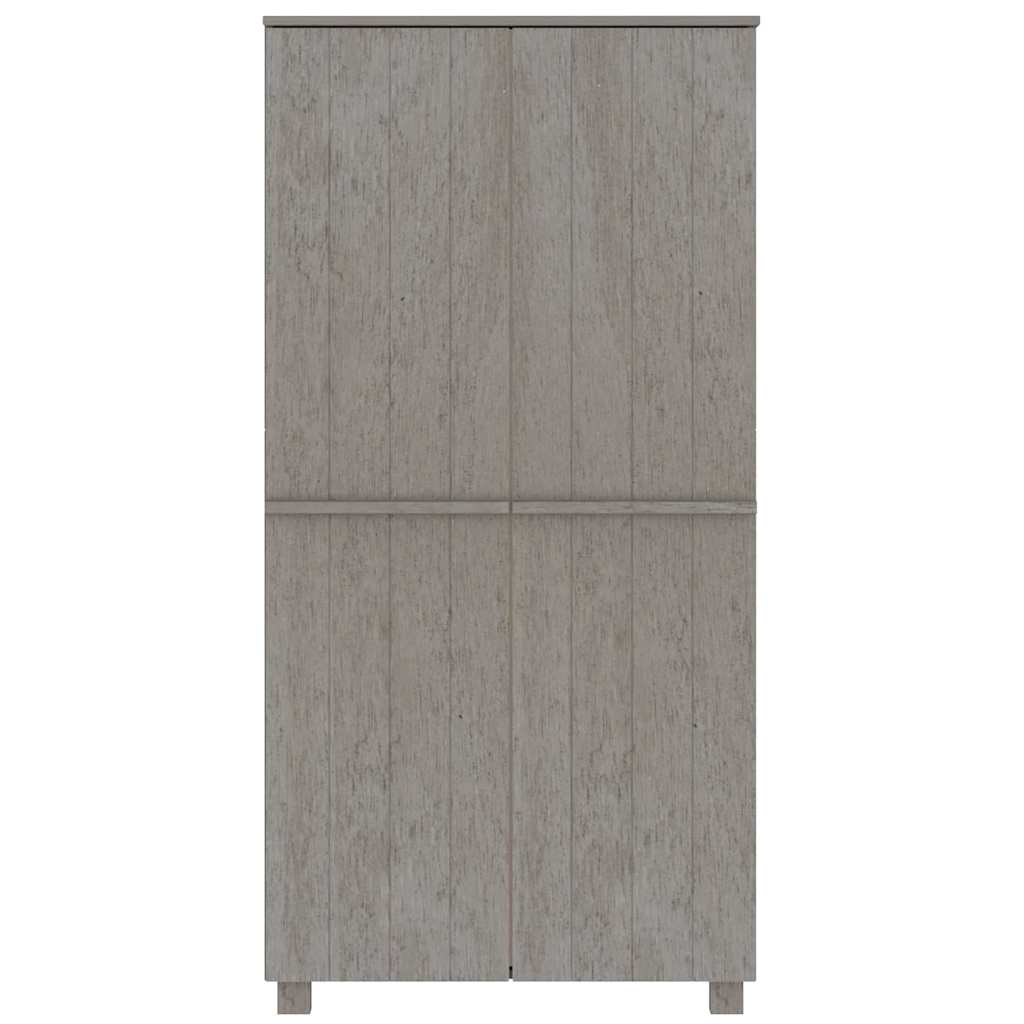 vidaXL Szafa HAMAR, jasnoszara, 89x50x180 cm, drewno sosnowe