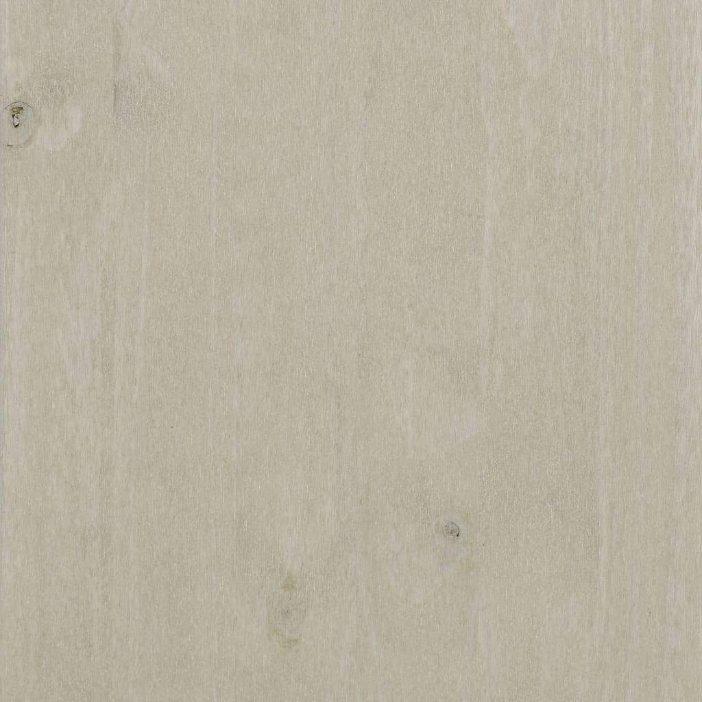 vidaXL Szafka HAMAR, biała, 85x35x80 cm, lite drewno sosnowe