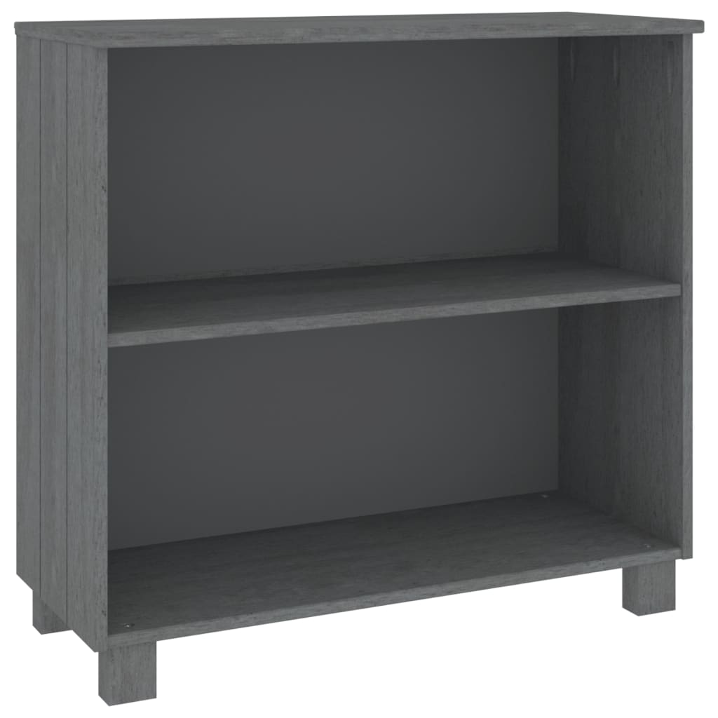 vidaXL Szafka HAMAR, ciemnoszara, 85x35x80 cm, drewno sosnowe