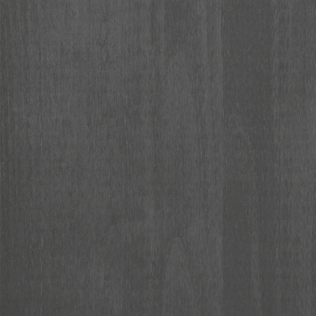 vidaXL Nadstawka HAMAR, ciemnoszara, 85x35x100 cm, lite drewno sosnowe