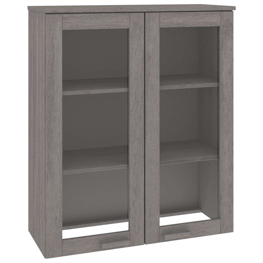 vidaXL Nadstawka HAMAR, jasnoszara, 85x35x100 cm, lite drewno sosnowe