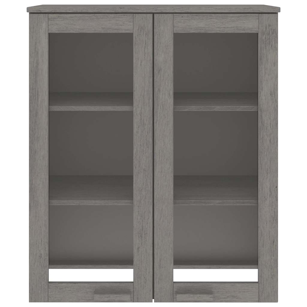 vidaXL Nadstawka HAMAR, jasnoszara, 85x35x100 cm, lite drewno sosnowe