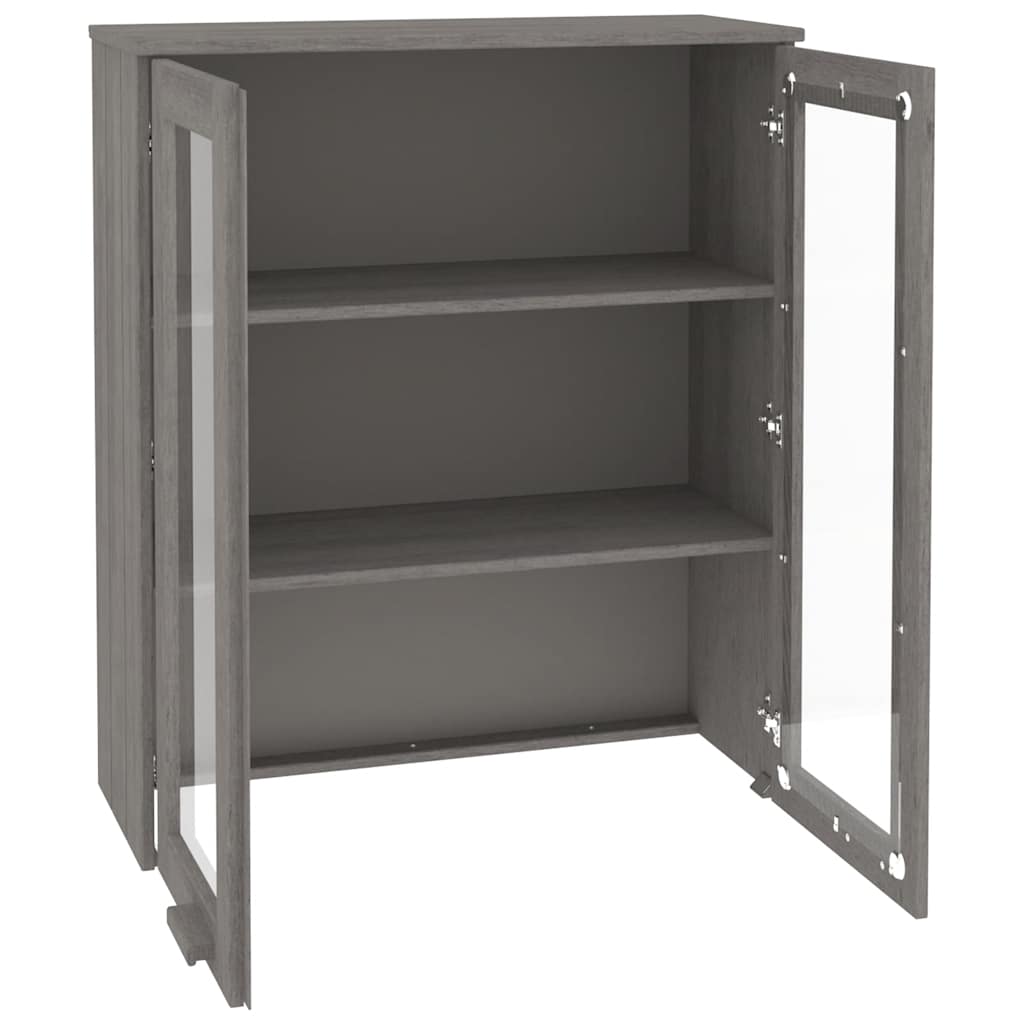 vidaXL Nadstawka HAMAR, jasnoszara, 85x35x100 cm, lite drewno sosnowe